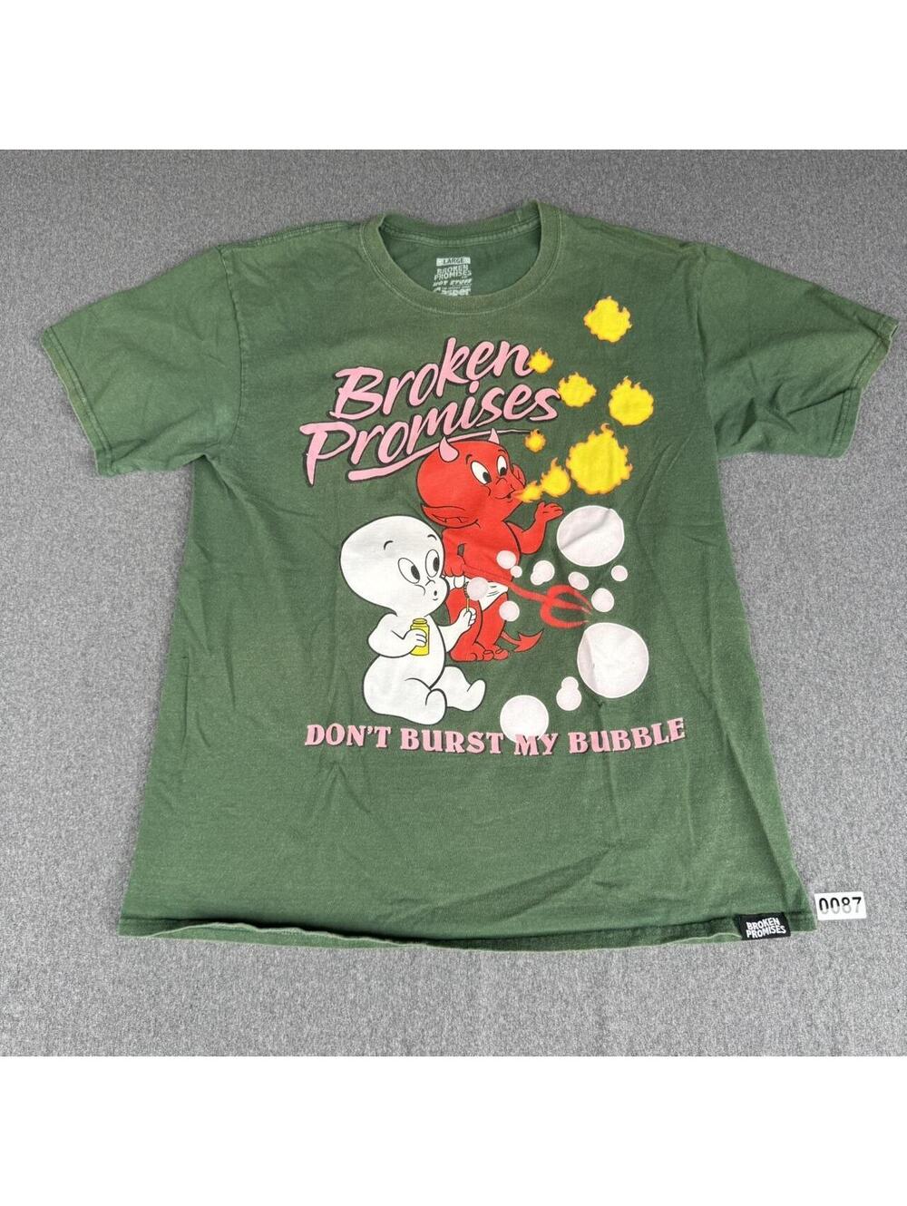 Broken Promises Co. Men's Green Tshirt